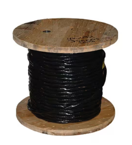 (By-the-Foot) 2/0 Black Stranded CU SIMpull THHN Wire - 9350925