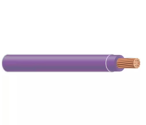 By-the-Foot 12 Purple Stranded CU THHN Wire - 9588166