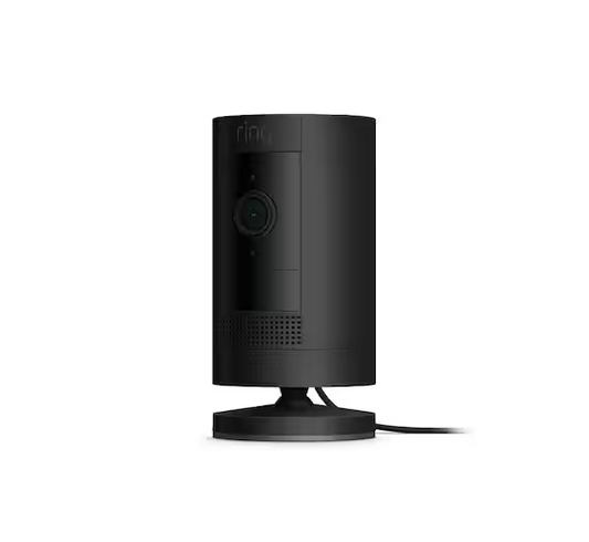 Stick Up Cam Plug-In -Wired Camera Indoor/Outdoor Smart Security Wi-Fi Video with 2-Way Talk, Night Vision, Black - 91005557854