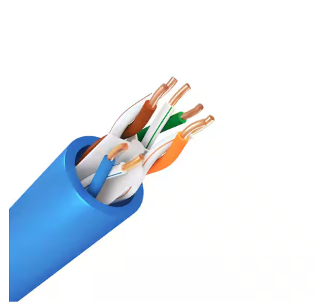 50 ft. Blue 23/4 Solid Copper Cat6e CMR (Riser) Bulk Data Cable - 91010121035