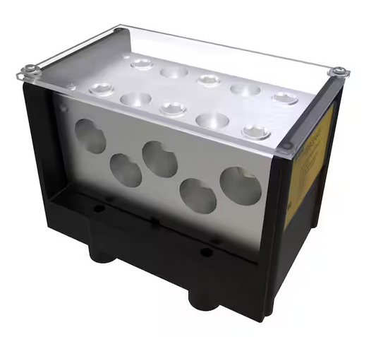 Power Distribution Block Connector, Line Conductor Range 600-250, Load Range 600-250, Includes Cover - 91006426736
