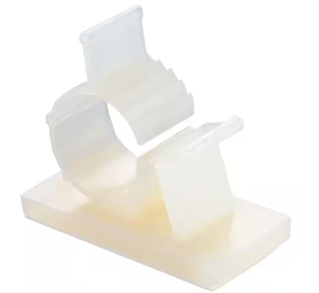 1/2 in. Plastic Kwik Clip, White (4-Pack) - 9853838