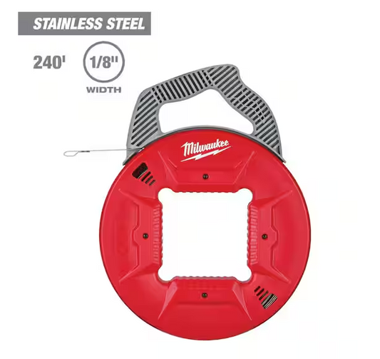 240 ft. x 1/8 in. Stainless Steel Fish Tape - 91011149118