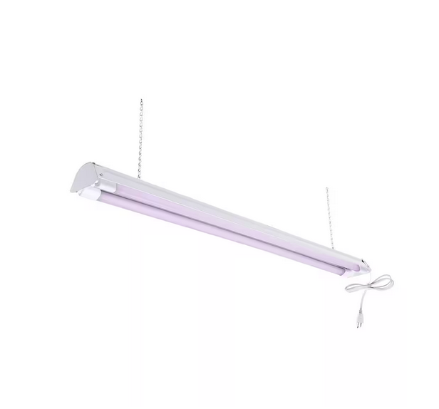 4 ft. 32-Watt Full Spectrum LED Grow Light Fixture (2 Tubes Included) - 91003121096