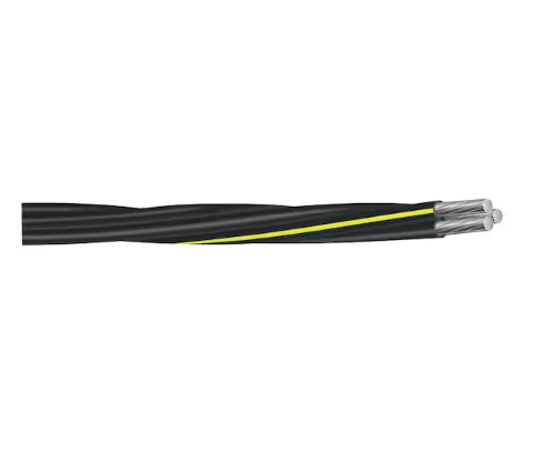 1,000 ft. 4/0-4/0-2/0 Black Stranded AL Sweetbriar URD Cable - 91001732136