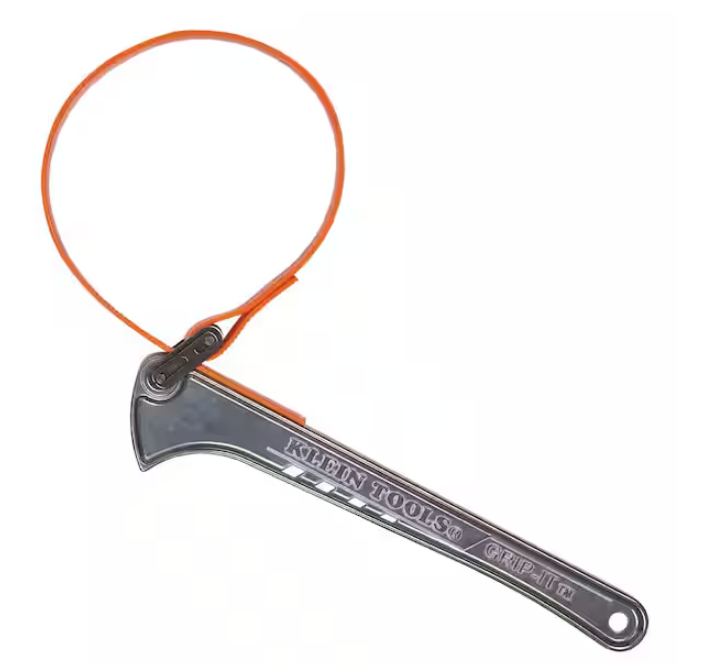 1-1/2 in. to 5 in., 12 in. Grip-It Strap Wrench, Handle - 91009756002