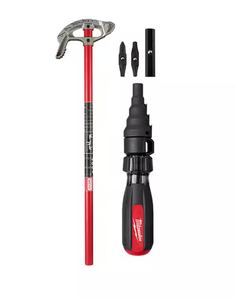 3/4 in. Aluminum Conduit Bender and Handle with 7-in-1 Conduit Reaming Multi-Bit Screwdriver -  91006403727