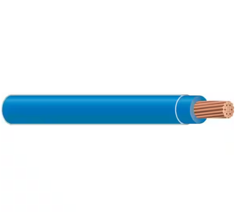 By-the-Foot 8 Blue Stranded CU SIMpull THHN Wire - 9405790