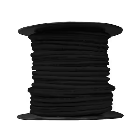 100 ft. 14 Gauge Black Stranded Copper THHN Wire - 9709403