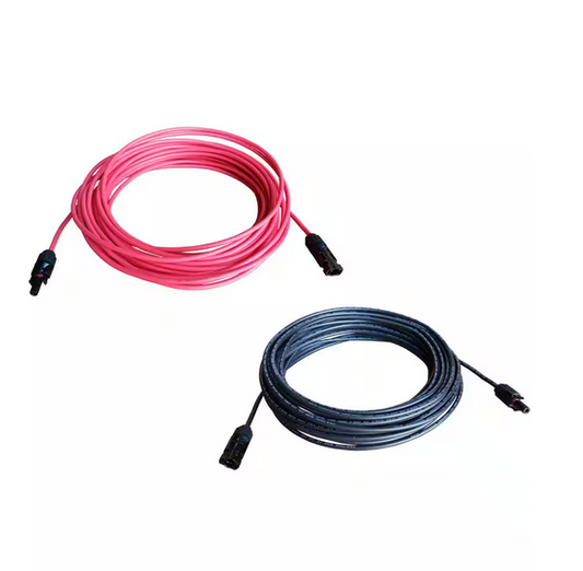 12-Gauge 3 ft. Black/3 ft. Red Solar Cable (1-Pair) - 91007428883