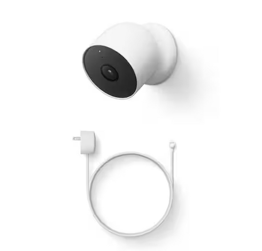 Nest Cam (Battery) - Outdoor or Indoor Security Camera + Weatherproof Cable (10M)