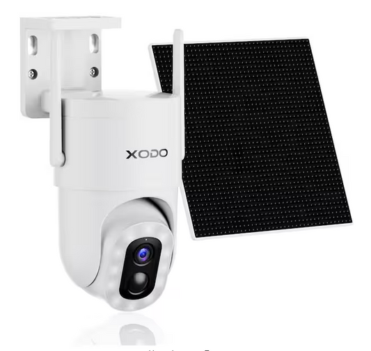 E15 Solar Outdoor Wi-Fi Security Camera for Smart Home 2K Pan-Tilt, Night Vision, 2-Way Audio, and Motion Detection - 91009608821