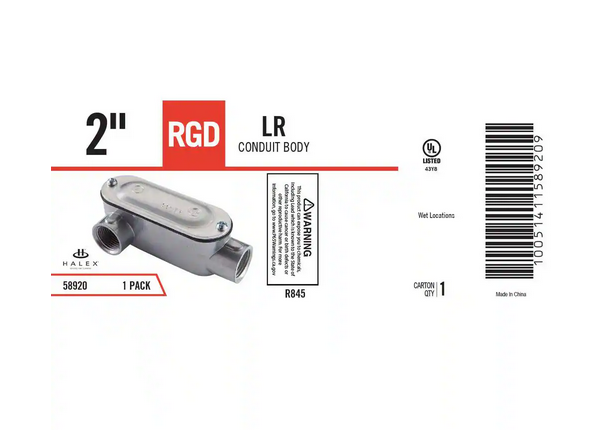 2 in. Rigid Type-LR Threaded Conduit Body - 9730323