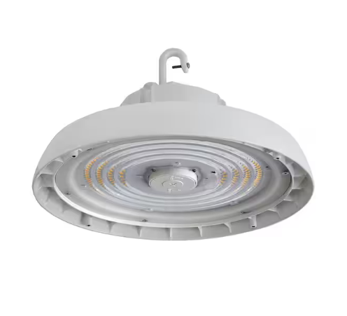 13 in. Round 400-Watt Equivalent Integrated LED White High Bay Light - 91008255518