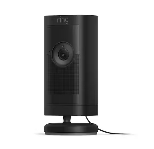 Stick Up Cam Pro Plug in Indoor/Outdoor Security Camera with 3D Motion Detection, HDR Video & Color Night Vision, Black