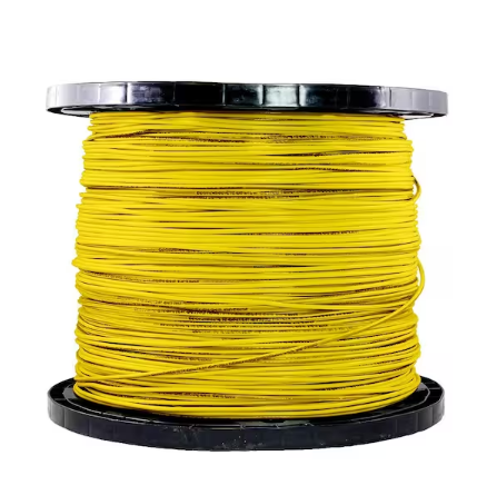 2,500 ft. 12 Gauge Yellow Stranded Copper THHN Wire - 91000016481