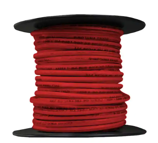 50 ft. 14 Gauge Red Stranded Copper THHN Wire - 9704921