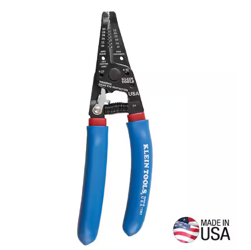 Klein-Kurve Wire Stripper and Cutter 20-30 AWG Solid, 22-32 AWG Stranded - 9207074