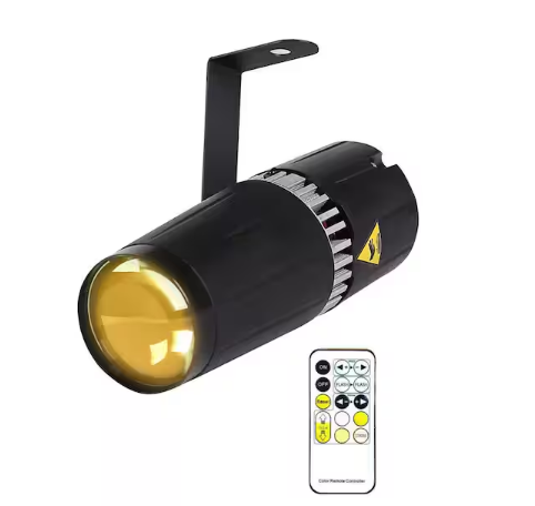 6W LED pinspot Stage Light, Double White/Cool White & Warm White pinspot by IR Controller - 91012223081