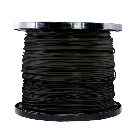 2,500 ft. 12 Gauge Black Stranded Copper THHN Wire - 91000016459