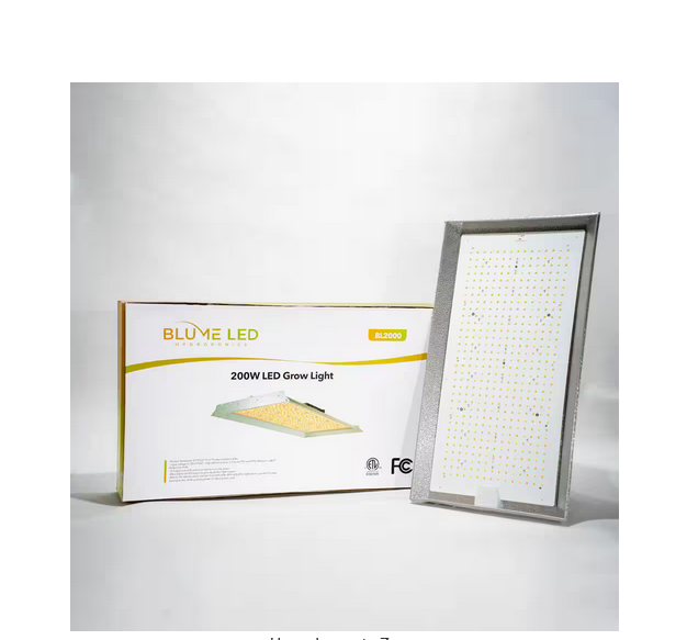 Blume 200-Watt Full Spectrum Led Grow Light with Daisy Chain for Indoor Plants, with Bright White Color Temperature - 91007944756