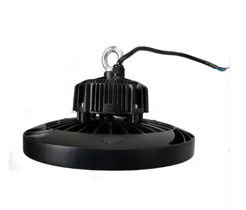 Hurricane UFO 0.9 ft. 250-Watt Equivalent Integrated LED Black High Bay Light - 91004177699