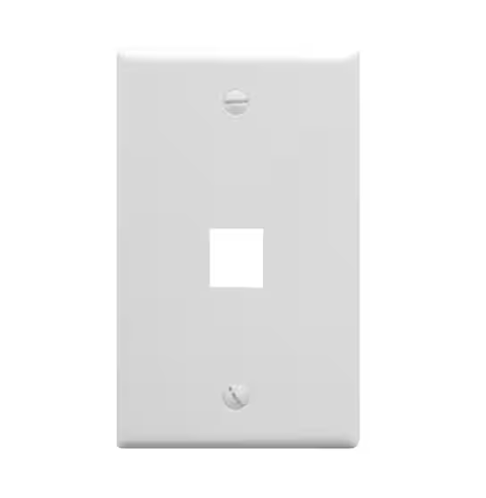 1 Gang Wall Switch Plate - White