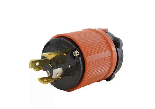 AC Connectors NEMA L14-30P 30 Amp 125/250-Volt 4-Prong Assembly Locking Male Plug - 91002739844