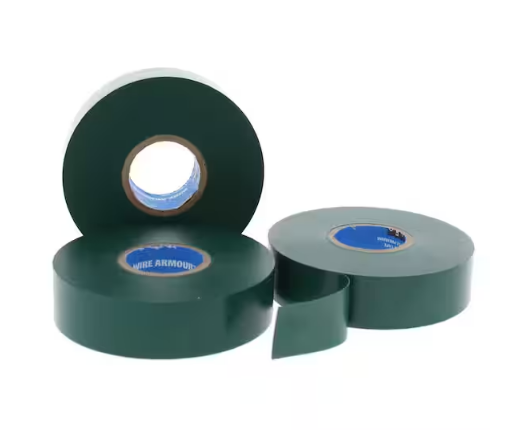 Wire Armour 3/4 in. x 66 ft. Premium Vinyl Tape, Green (10-Pack) - 91004031377