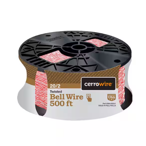 500 ft. 20/2 Twisted Copper Bell Wire - 9668267