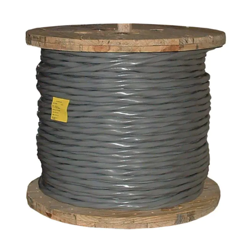 500 ft. 1/0-1/0-1/0-2 Gray Stranded AL SER Cable - 9697815