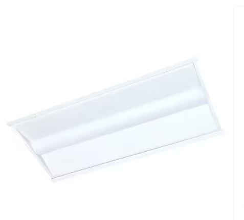 2 ft. x 4 ft. 5276 Lumens Integrated LED Panel Light in Matte White Finish, 5000K (1-Pack) - 91011545335