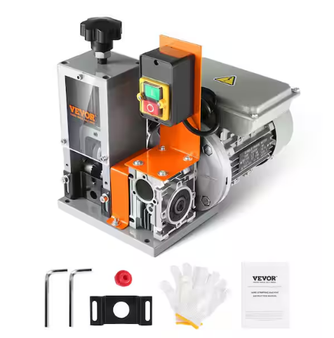 Automatic Wire Stripping Machine 0.06in. to 0.98in. Electric Motorized Cable Stripper Peeler 180W 60 ft./min for Copper - 91010024680