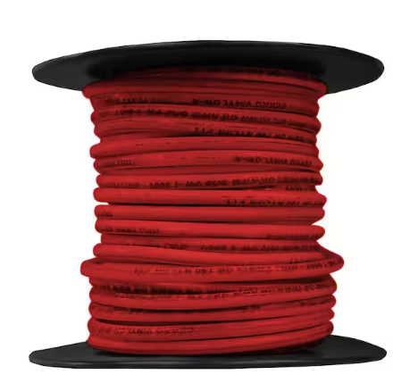 25 ft. 12-Gauge Red Stranded CU THHN Wire - 9201199