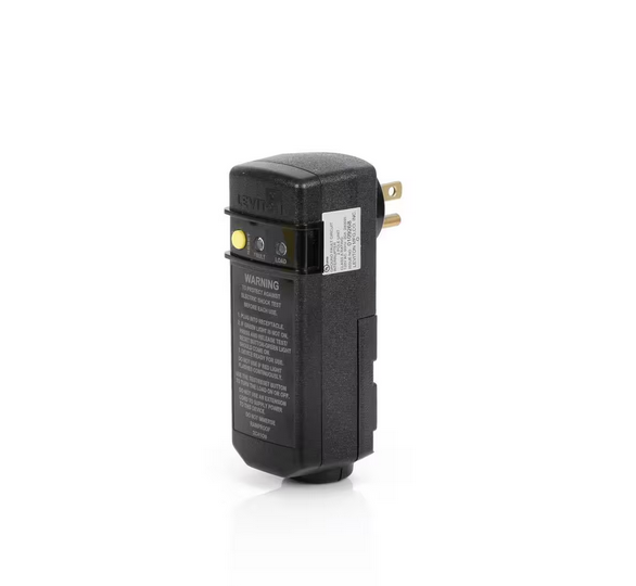 15 Amp 120-Volt AC Self-Test Right Angle Plug-In GFCI Automatic Reset - 91006889310