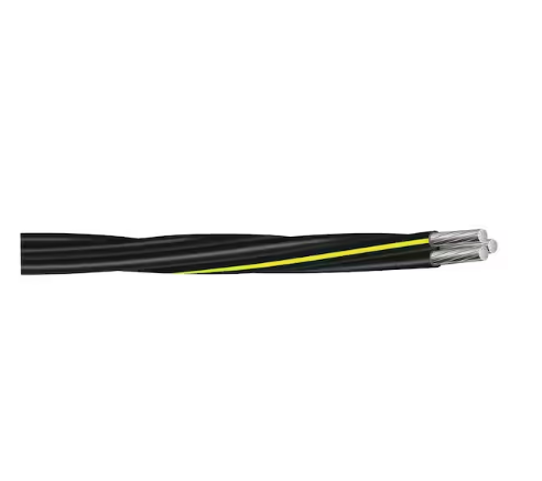 500 ft. 2-2-2 Black Stranded AL Ramapo URD Cable - 9317642