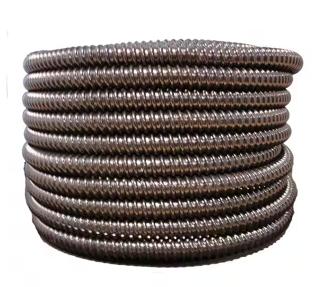 3 in. Dia x 25 ft. Black Flexible Corrugated PVC Non Split Tubing and Convoluted Wire Loom - 91004619008