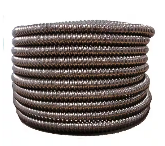 3 in. Dia x 25 ft. Black Flexible Corrugated PVC Non Split Tubing and Convoluted Wire Loom - 91004619008