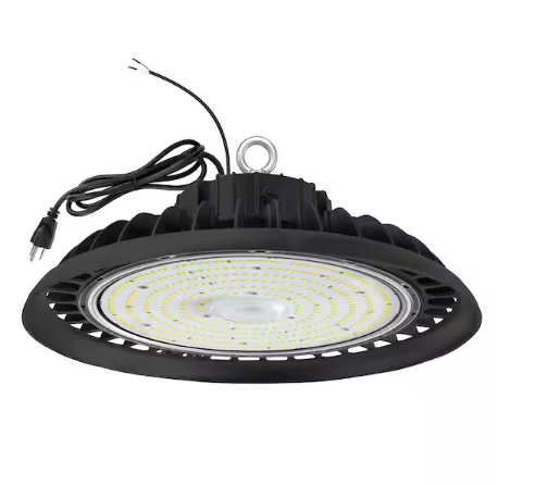 11 in. 450-Watt Equivalent Integrated LED Dimmable Black High Bay Light, 5000K - 91008625152