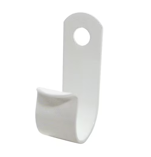 1/4 in. Small EZ-Cable Clips - White Aluminum (15-Pack) - 9677108