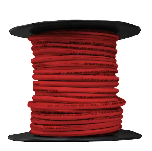 25 ft. 14 Gauge Red Stranded Copper THHN Wire - 9199048