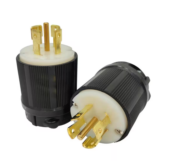 30 Amp 120-Volt/208-Volt NEMA L21-30P Replacement Plug 4 Pole, 5 Wire, Grounding Locking Plug (1-Pack) Callus Listed - 91010573952