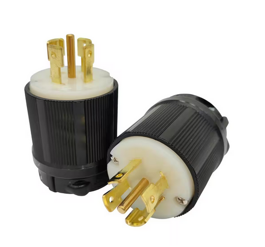 30 Amp 120-Volt/208-Volt NEMA L21-30P Replacement Plug 4 Pole, 5 Wire, Grounding Locking Plug (1-Pack) Callus Listed - 91010573952