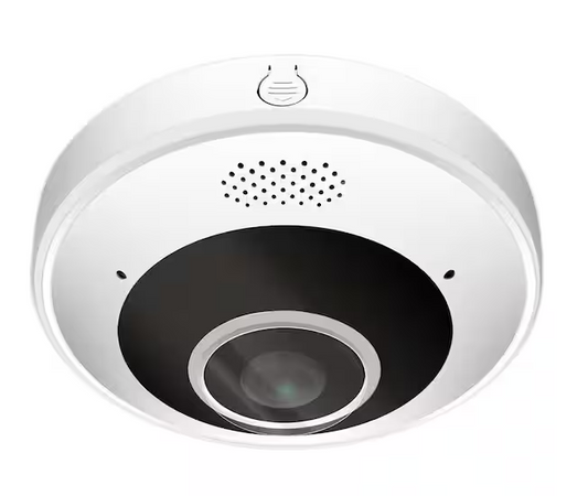 GW128360ER Wired 12 MP 1.85 mm Fisheye Lens Dome Security Camera, 360° View, 2-Way Audio - 91006202141