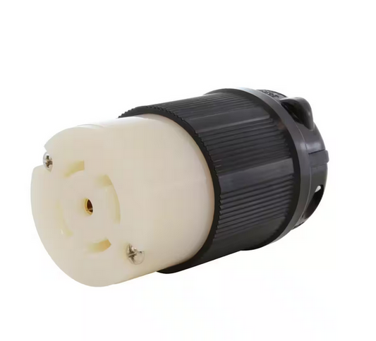 NEMA L22-30R 30A 3-Phase Y 277/480-Volt 5-Prong Locking Female Connector in Black with UL, C-UL Approval - 91011217270