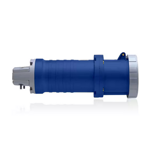 100 Amp 250-Volt 3-Phase, 3P, 4-Watt North American Pin and Sleeve Connector Industrial Grade IP67 Watertight, Blue - 91007207403