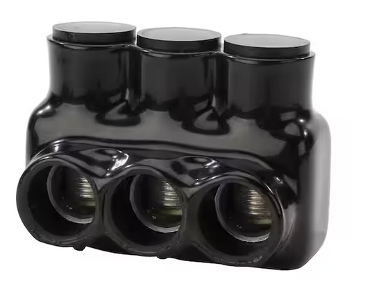250 MCM-6 AWG Bagged Insulated Multi-Tap Connector, Black - 91001839948