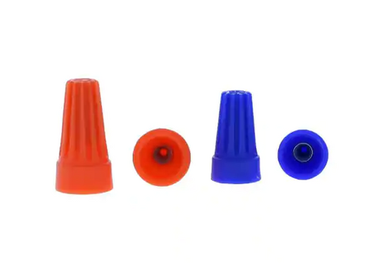Assorted Orange and Blue Standard Wire Connectors (450 Jar) - 91000010427