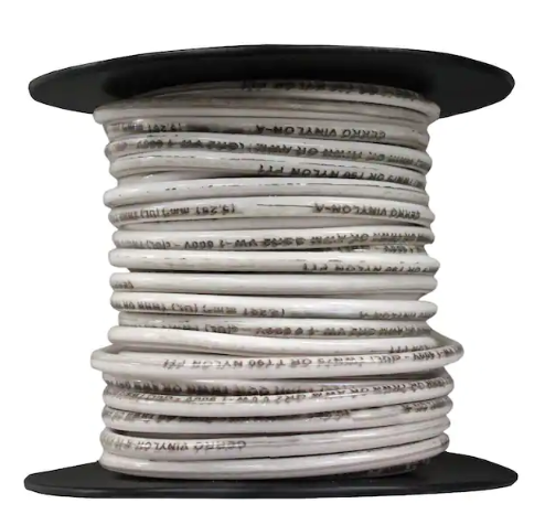 50 ft. 14 Gauge White Stranded Copper THHN Wire - 9700286