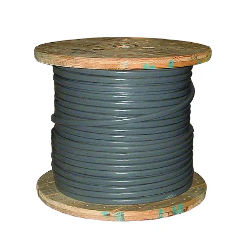 500 ft. 2-2-4 Gray Stranded AL SEU Cable - 9155126